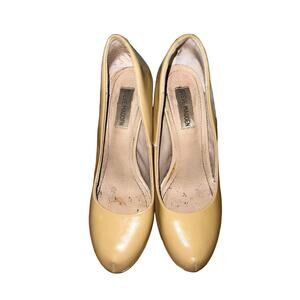2/$40 Steve Madden Traisie Nude Patent Leather Pump Womens 8M